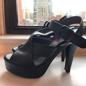 Castañer Chunky Black Heels